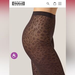 Wolford Leopard Print Pantera Tights